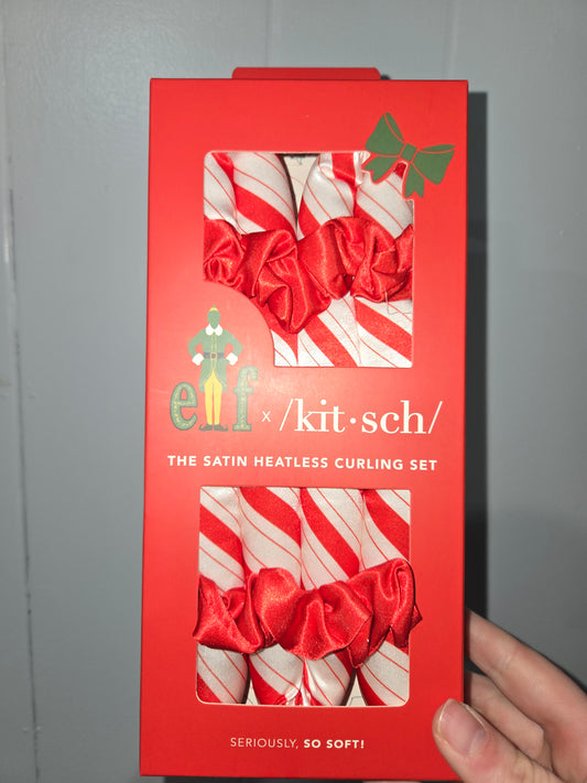 Elf/Kitsch : The Satin Candycane Heatless Curling Set